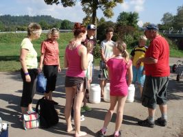 Gespannte Erwartung nach der Ankunft in Sigmaringen