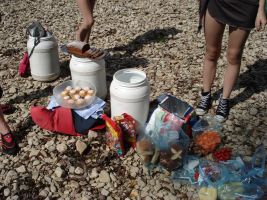 Das leckere Vesper lassen sich alle gut schmecken!