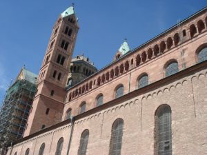Blick auf den Dom in Speyer