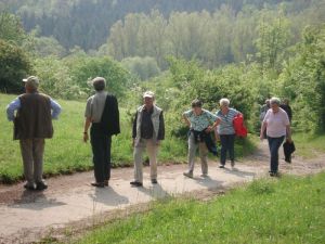 Endlich! Der steile Anstiege über die kurze Steige ist geschafft ...