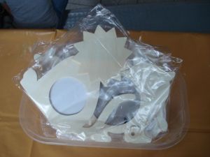 Auch diese Bilderrahmen müssen noch bemalt werden