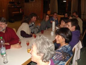 In gemütlicher Runde ging es lustig zu