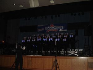 Ein toller Showeffekt ist der Auftritt mit Schwarzlicht