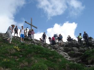 Auf dem Gipfel der Kanzelwand