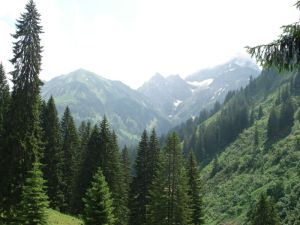 Auf dem Weg hinunter ins Tal hat man einen herrlichen Ausblick