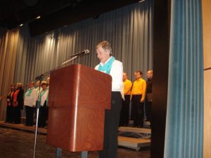 Begrüßung durch die 1. Vorsitzende Irene Heubach